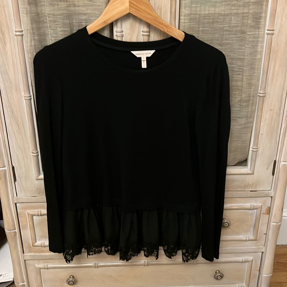 Rebecca Taylor sweater with lace
